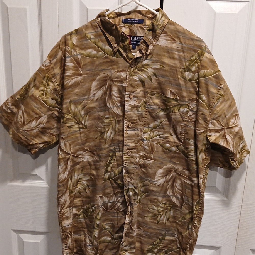 Chaps Men's Brown Tropical Shirt